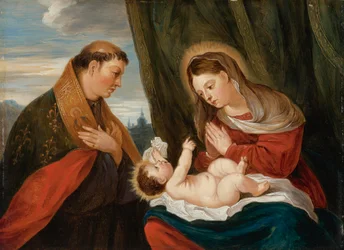 Madonna and Child with St Louis of Toulouse